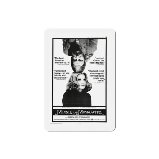 Minnie and Moskowitz 1971 Movie Poster Refrigerator Magnet 2 Inch - The Sticker Space