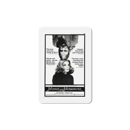 Minnie and Moskowitz 1971 Movie Poster Refrigerator Magnet 6 Inch - The Sticker Space