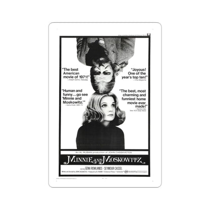 Minnie and Moskowitz 1971 Movie Poster STICKER Vinyl Die-Cut Decal-2 Inch-The Sticker Space