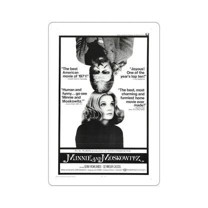 Minnie and Moskowitz 1971 Movie Poster STICKER Vinyl Die-Cut Decal 5 Inch - The Sticker Space