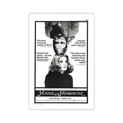 Minnie and Moskowitz 1971 Movie Poster STICKER Vinyl Die-Cut Decal - The Sticker Space