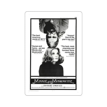 Minnie and Moskowitz 1971 Movie Poster STICKER Vinyl Die-Cut Decal - The Sticker Space