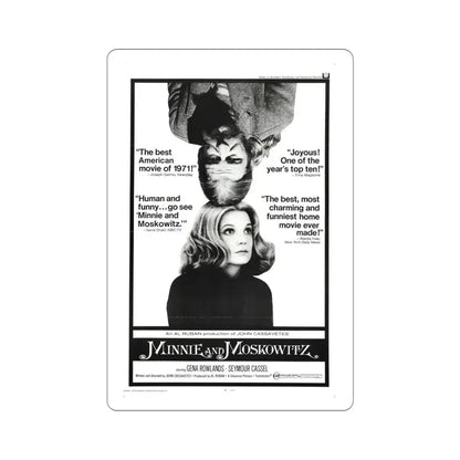 Minnie and Moskowitz 1971 Movie Poster STICKER Vinyl Die-Cut Decal - The Sticker Space
