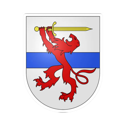 Minusio-coat of arms (Switzerland) (Coat of Arms) STICKER Vinyl Kiss-Cut Decal 2 Inch White - The Sticker Space