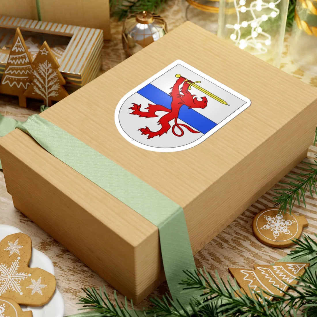 Minusio-coat of arms (Switzerland) (Coat of Arms) STICKER Vinyl Kiss-Cut Decal - The Sticker Space