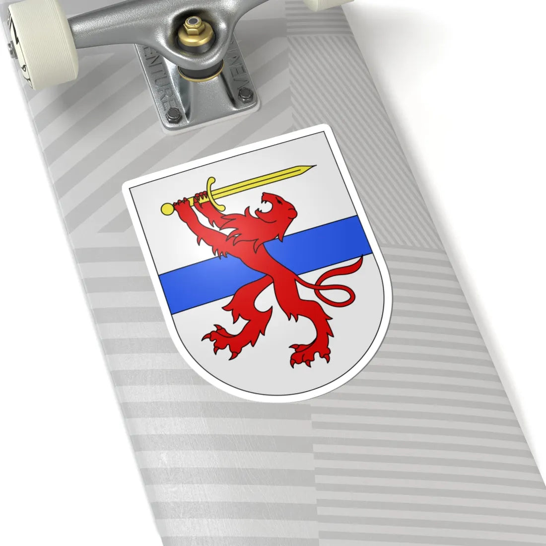 Minusio-coat of arms (Switzerland) (Coat of Arms) STICKER Vinyl Kiss-Cut Decal - The Sticker Space
