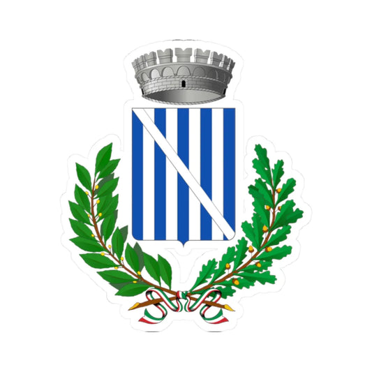 Mirabella Imbaccari-Stemma (Italy) (Coat of Arms) STICKER Vinyl Kiss-Cut Decal 2 Inch White - The Sticker Space