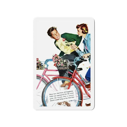 Miracle in the Springtime, Redbook, March 1949 (Magazine Illustration) Refrigerator Magnet 3 Inch - The Sticker Space