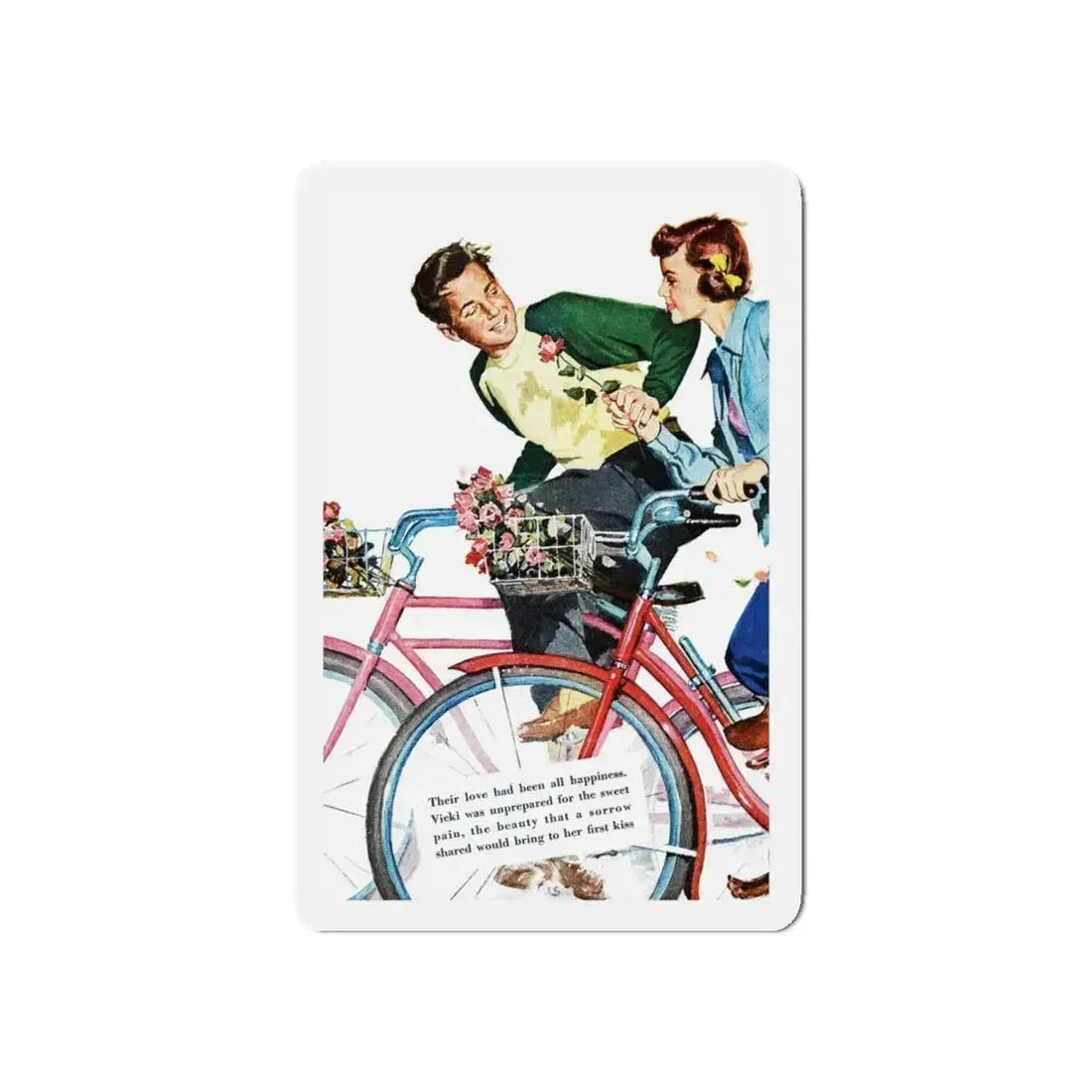 Miracle in the Springtime, Redbook, March 1949 (Magazine Illustration) Refrigerator Magnet 5 Inch - The Sticker Space