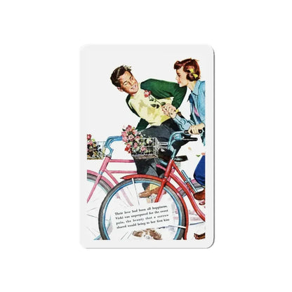 Miracle in the Springtime, Redbook, March 1949 (Magazine Illustration) Refrigerator Magnet 6 Inch - The Sticker Space