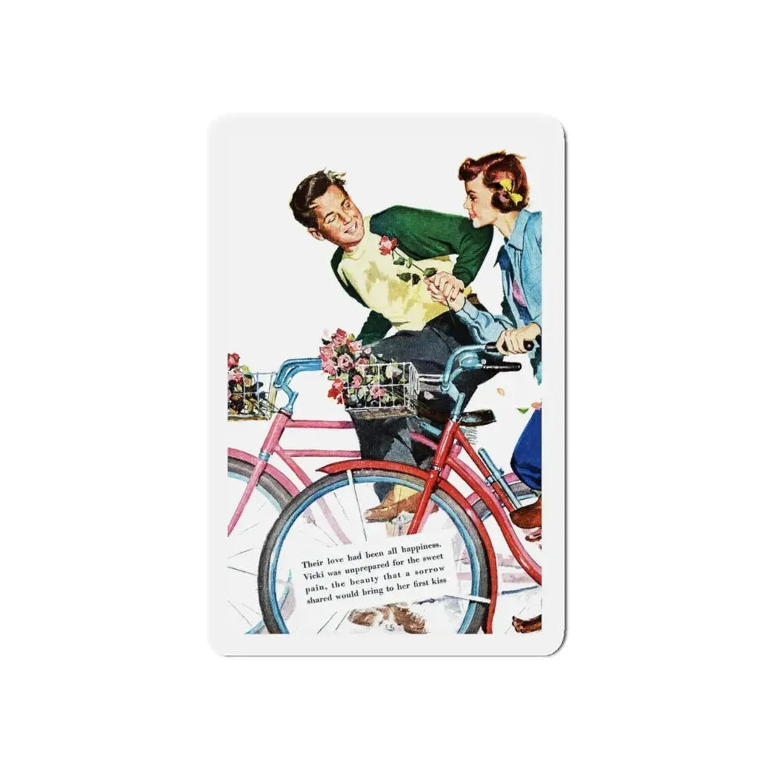 Miracle in the Springtime, Redbook, March 1949 (Magazine Illustration) Refrigerator Magnet - The Sticker Space