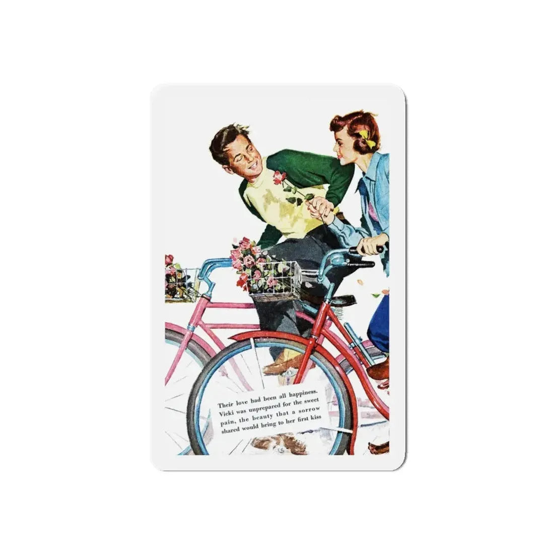 Miracle in the Springtime, Redbook, March 1949 (Magazine Illustration) Refrigerator Magnet - The Sticker Space