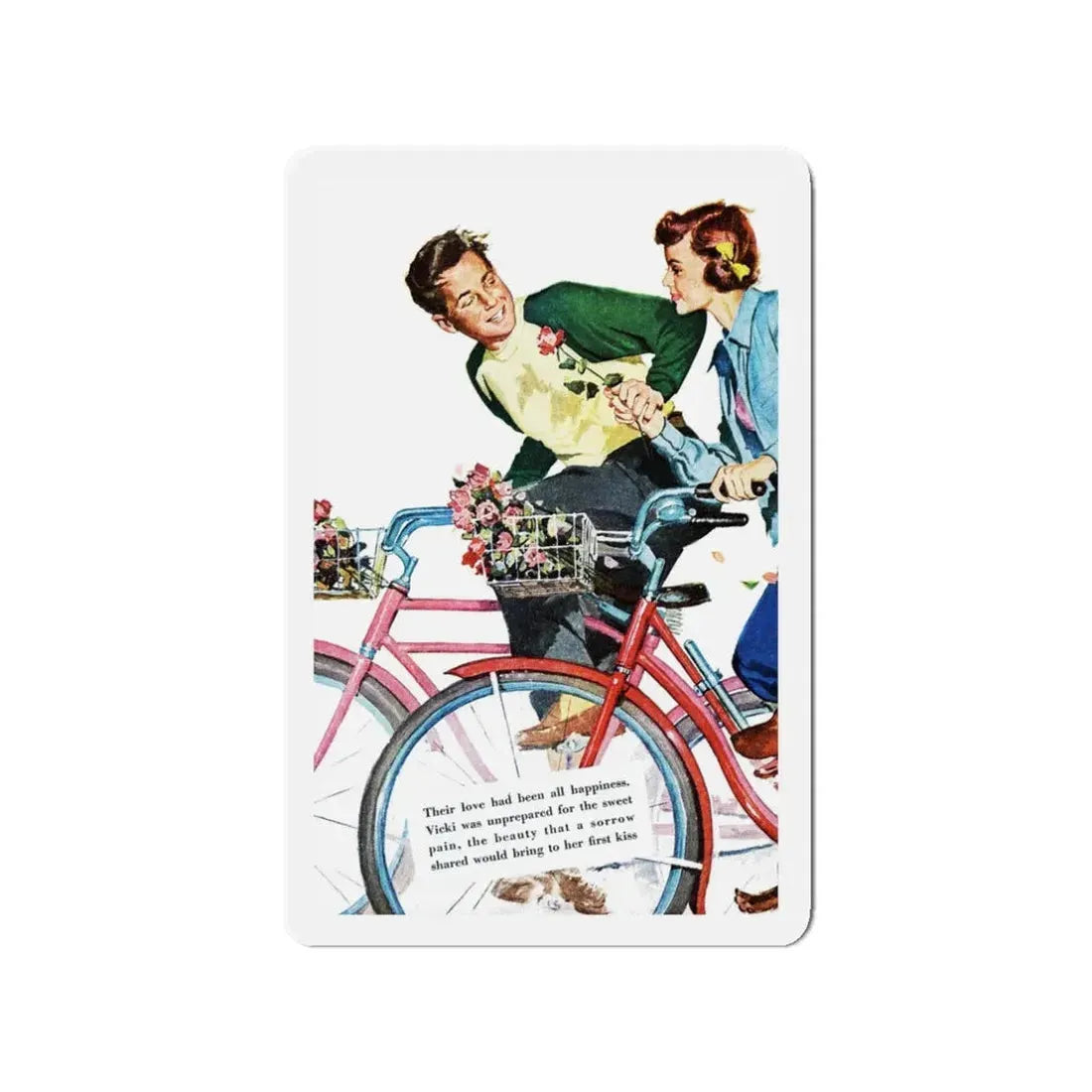 Miracle in the Springtime, Redbook, March 1949 (Magazine Illustration) Refrigerator Magnet - The Sticker Space