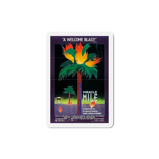 Miracle Mile 1989 Movie Poster Refrigerator Magnet 4 Inch - The Sticker Space