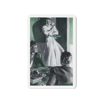 Miracle Mountain (2), Cosmopolitan, January 1944 (Magazine Illustration) Refrigerator Magnet - The Sticker Space