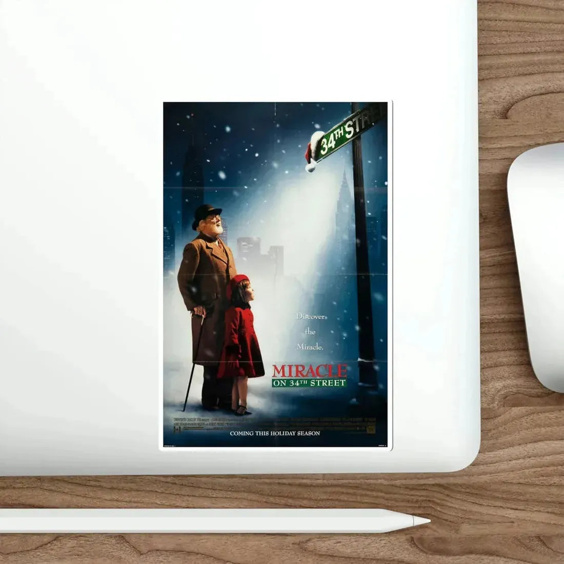 Miracle On 34th Street 1994 Movie Poster STICKER Vinyl Die-Cut Decal - The Sticker Space