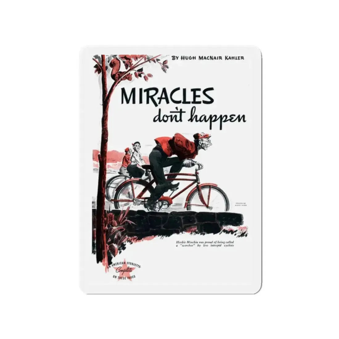 Miracles Don't Happen, The American Magazine, June 1937 (Magazine Illustration) Refrigerator Magnet 2 Inch - The Sticker Space