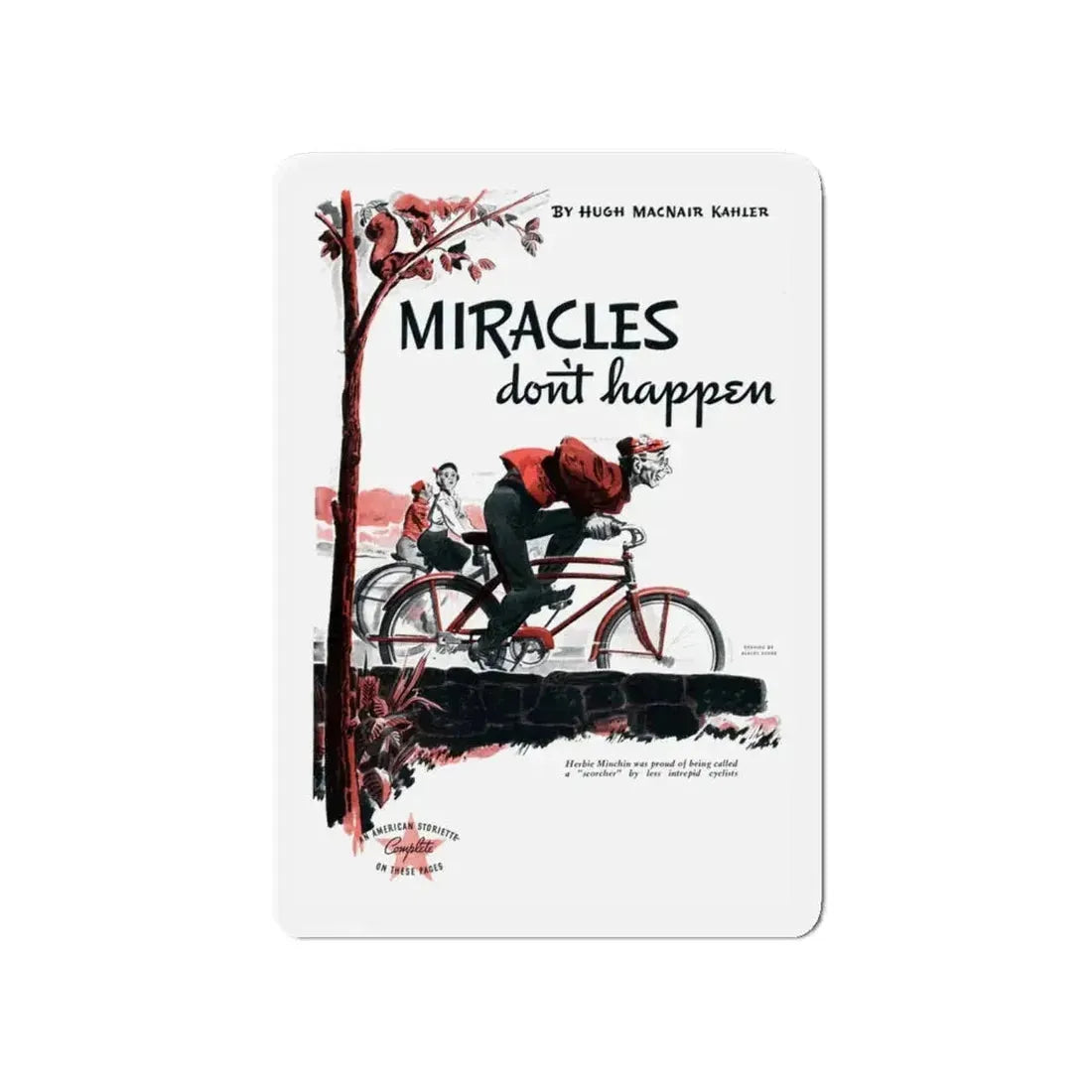 Miracles Don't Happen, The American Magazine, June 1937 (Magazine Illustration) Refrigerator Magnet 4 Inch - The Sticker Space