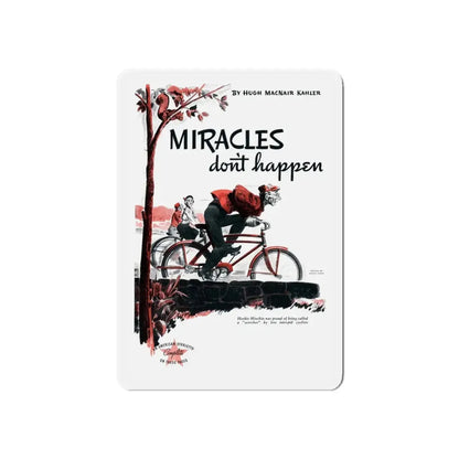 Miracles Don't Happen, The American Magazine, June 1937 (Magazine Illustration) Refrigerator Magnet - The Sticker Space