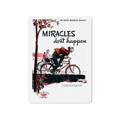 Miracles Don't Happen, The American Magazine, June 1937 (Magazine Illustration) Refrigerator Magnet - The Sticker Space