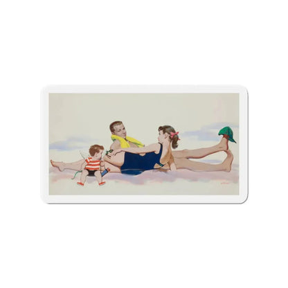 Mirror magazine story illustration, August 12, 1956 (Magazine Illustration) Refrigerator Magnet - The Sticker Space