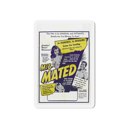 MIS-MATED 1952 Movie Poster - Refrigerator Magnet - The Sticker Space