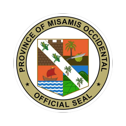 Misamis Occidental seal NHCP (Philippines) STICKER Vinyl Kiss-Cut Decal 3 Inch White - The Sticker Space