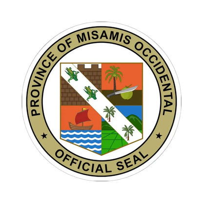 Misamis Occidental seal NHCP (Philippines) STICKER Vinyl Kiss-Cut Decal 6 Inch White - The Sticker Space