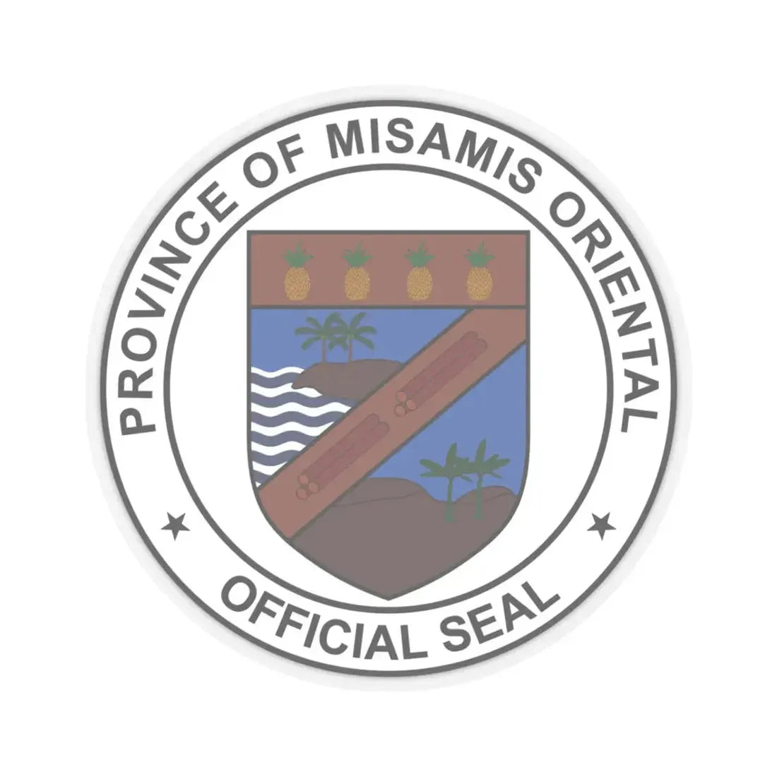 Misamis Oriental Seal 1928-1988 (Philippines) STICKER Vinyl Kiss-Cut Decal 3 Inch Transparent - The Sticker Space