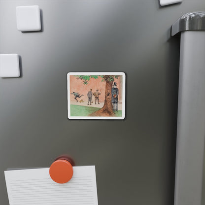 Misbehaving (Magazine Illustration) Refrigerator Magnet-The Sticker Space