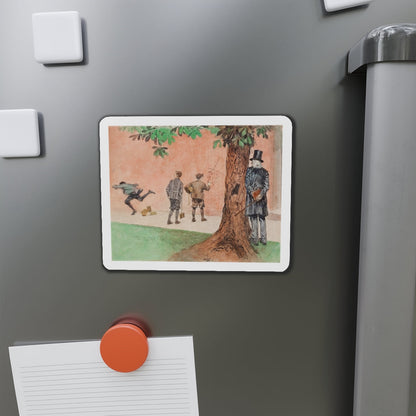 Misbehaving (Magazine Illustration) Refrigerator Magnet-The Sticker Space