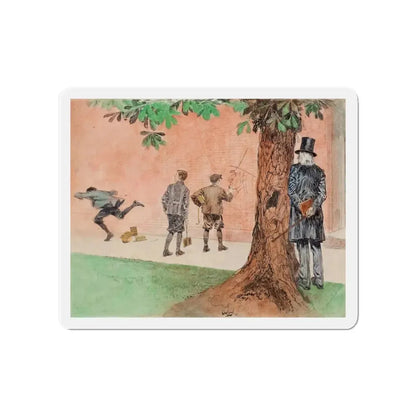 Misbehaving (Magazine Illustration) Refrigerator Magnet - The Sticker Space