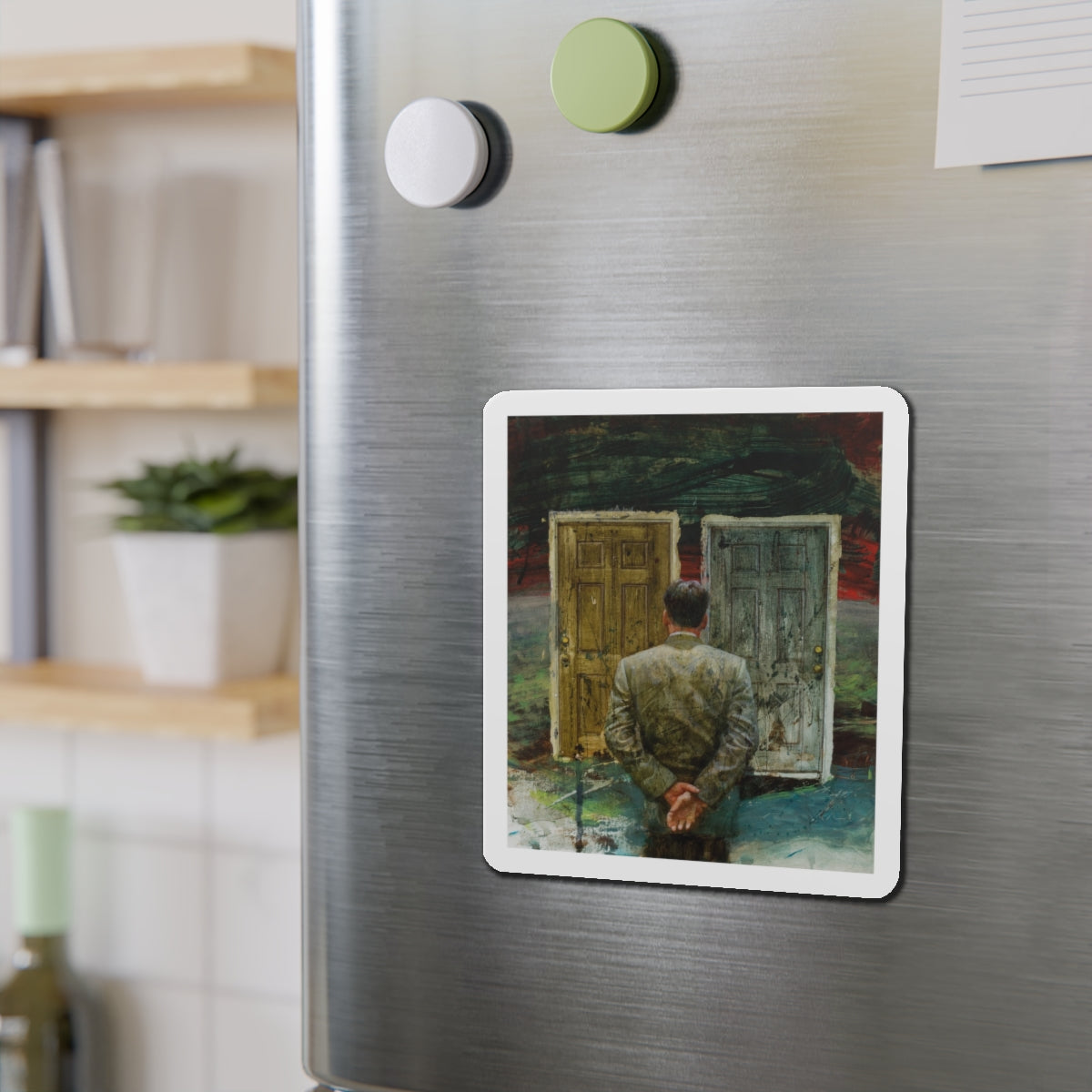 Miscellaneous illustrations 10 (Magazine Illustration) Refrigerator Magnet-The Sticker Space