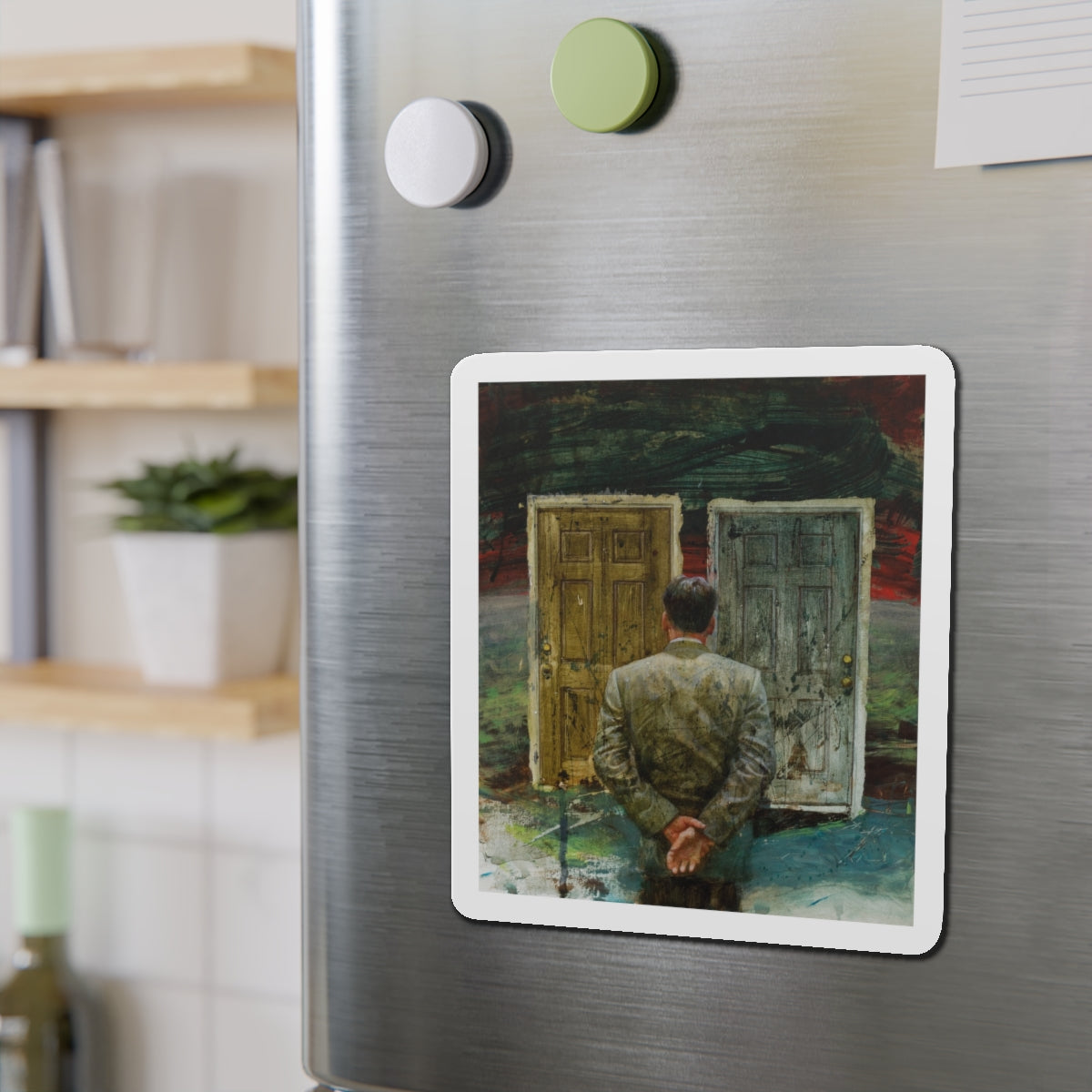 Miscellaneous illustrations 10 (Magazine Illustration) Refrigerator Magnet-The Sticker Space