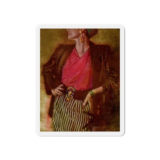 Miscellaneous illustrations 11 (Magazine Illustration) Refrigerator Magnet 6 Inch - The Sticker Space