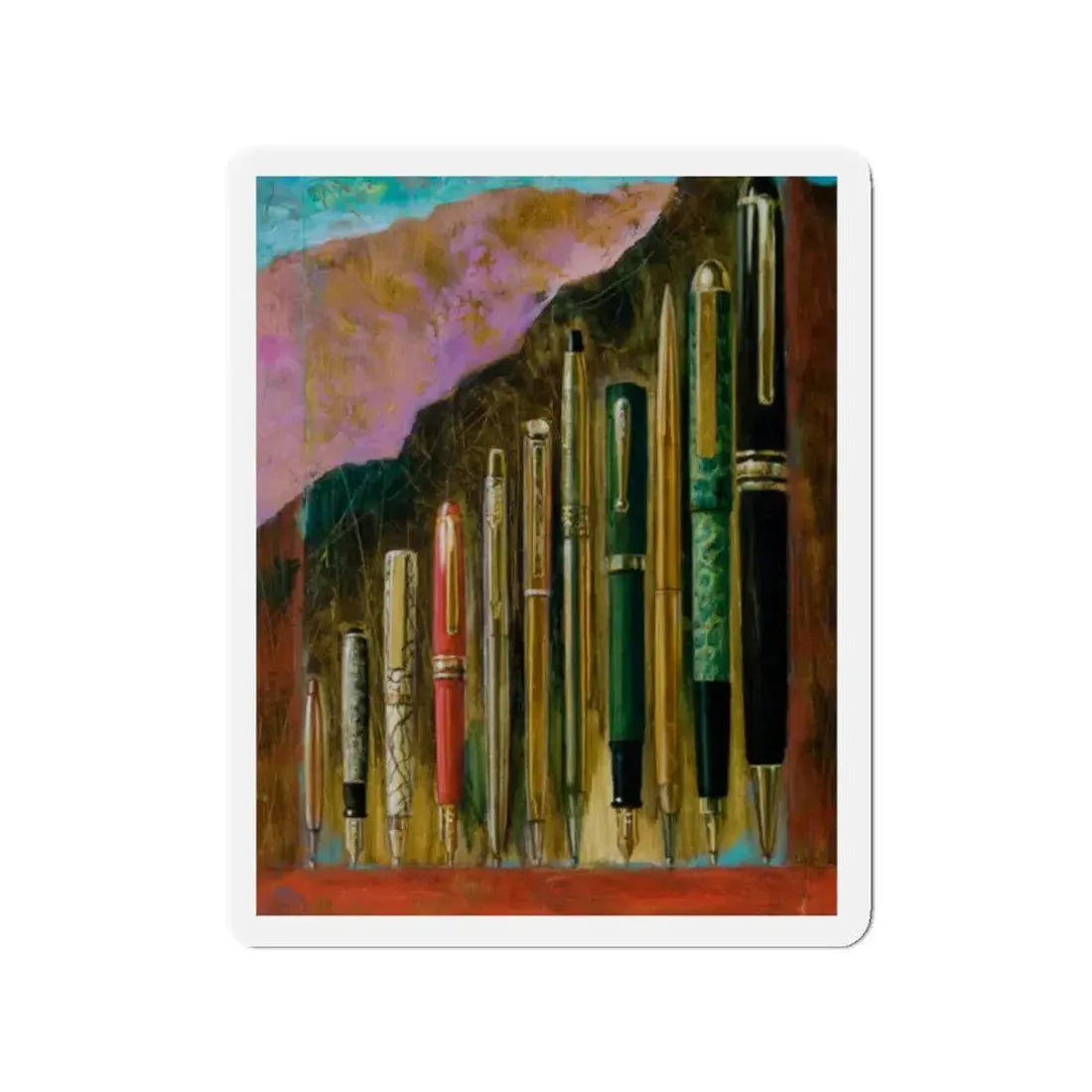 Miscellaneous illustrations 13 (Magazine Illustration) Refrigerator Magnet 2 Inch - The Sticker Space