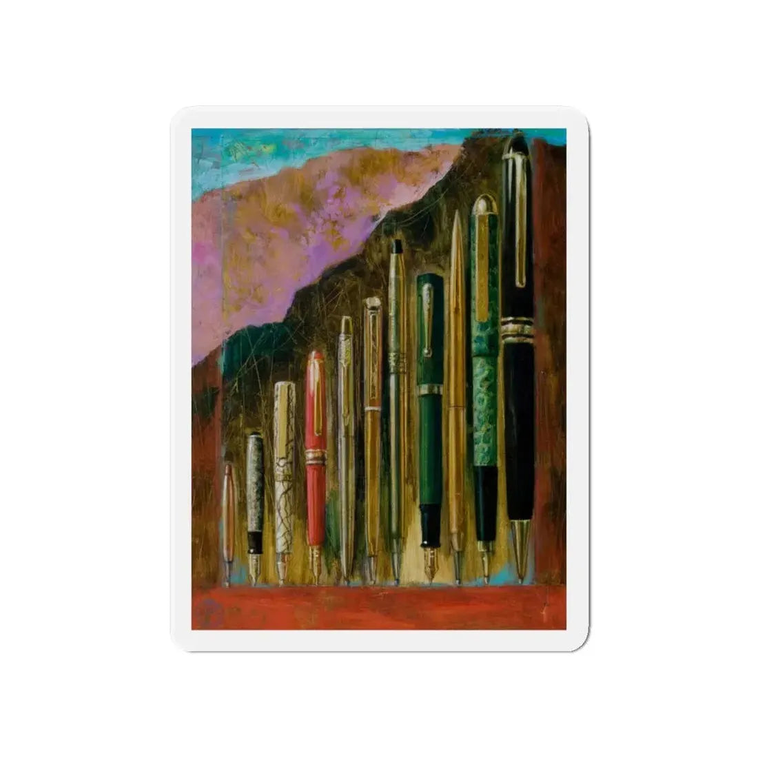 Miscellaneous illustrations 13 (Magazine Illustration) Refrigerator Magnet 4 Inch - The Sticker Space