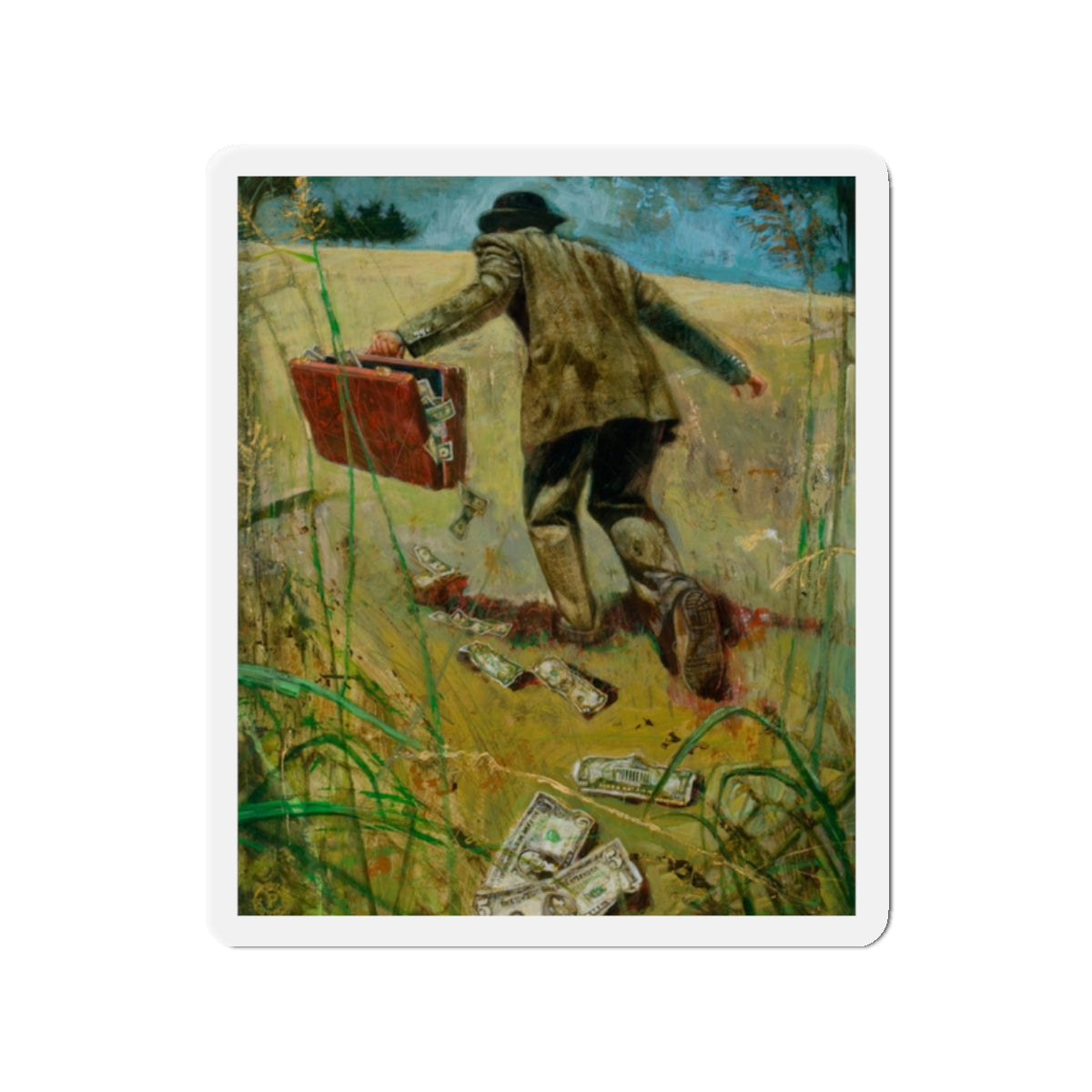 Miscellaneous illustrations 5 (Magazine Illustration) Refrigerator Magnet-2" x 2"-The Sticker Space