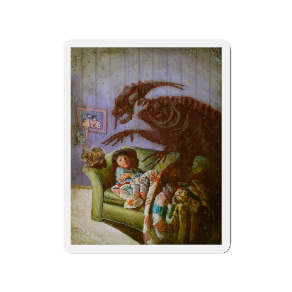 Miscellaneous illustrations 6 (Magazine Illustration) Refrigerator Magnet-3" x 3"-The Sticker Space