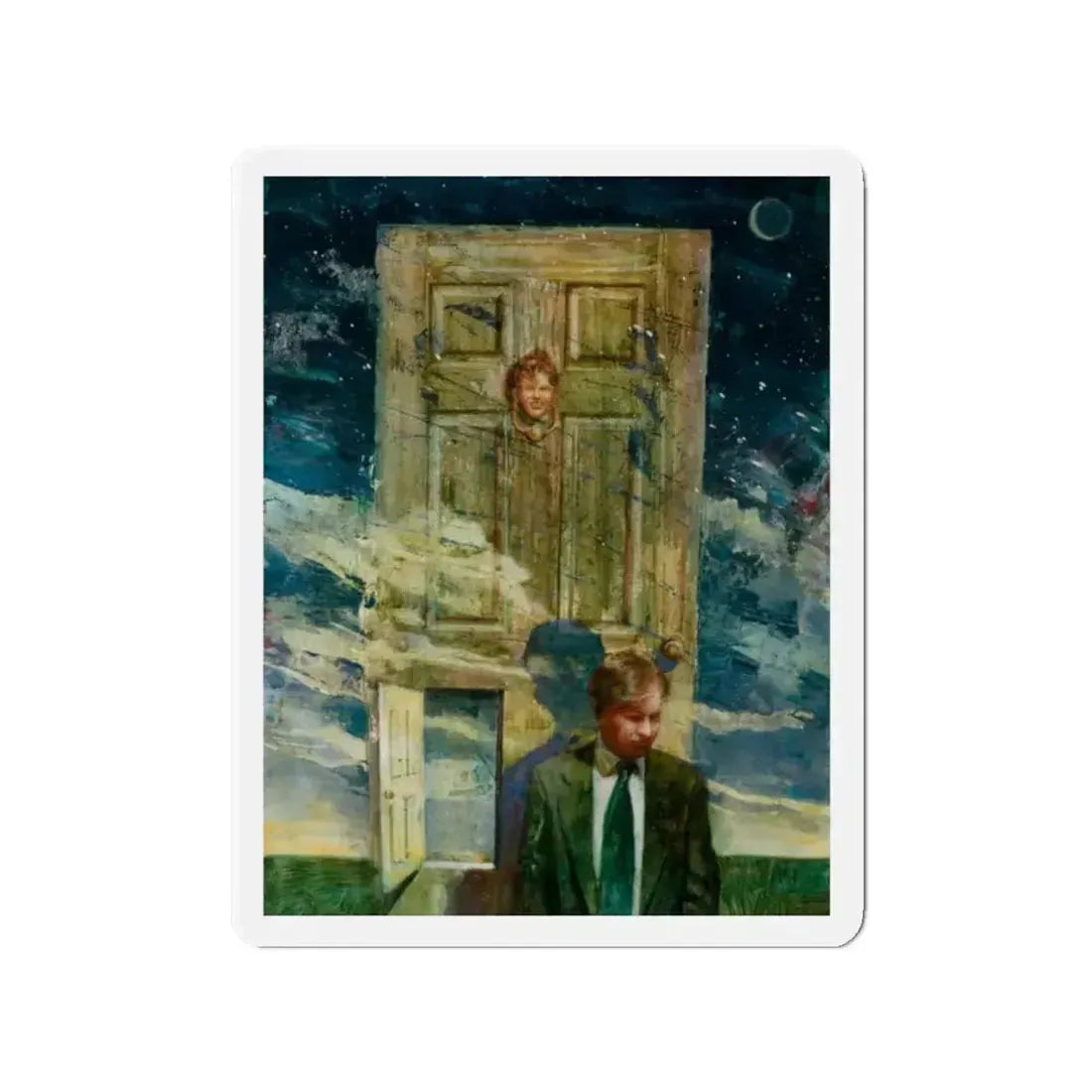 Miscellaneous illustrations 7 (Magazine Illustration) Refrigerator Magnet 2 Inch - The Sticker Space