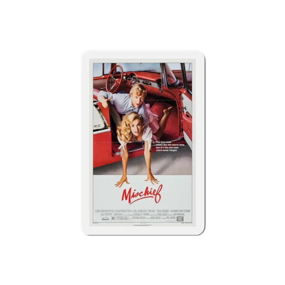 Mischief 1985 Movie Poster Refrigerator Magnet 2 Inch - The Sticker Space