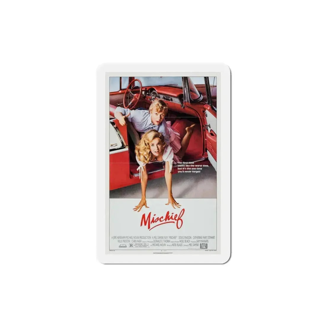 Mischief 1985 Movie Poster Refrigerator Magnet 3 Inch - The Sticker Space
