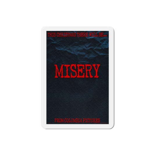 Misery 1990 Movie Poster Die-Cut Magnet-2" x 2"-The Sticker Space