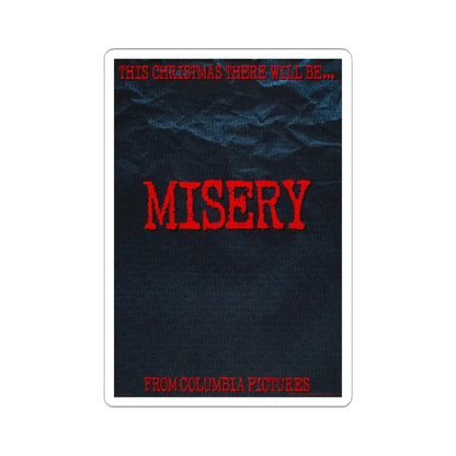 Misery 1990 Movie Poster - STICKER Vinyl Kiss-Cut Decal 3 Inch White - The Sticker Space