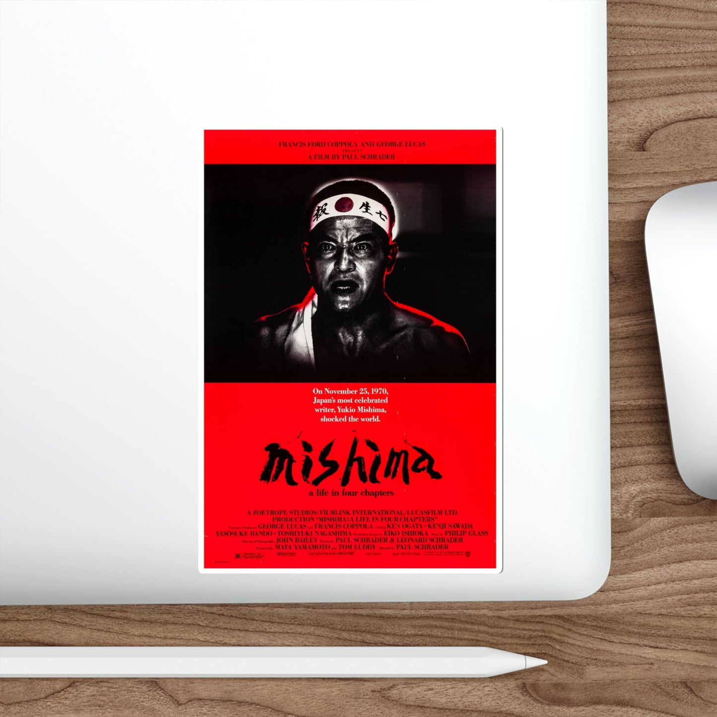 Mishima A Life in Four Chapters 1985 Movie Poster STICKER Vinyl Die-Cut Decal-The Sticker Space