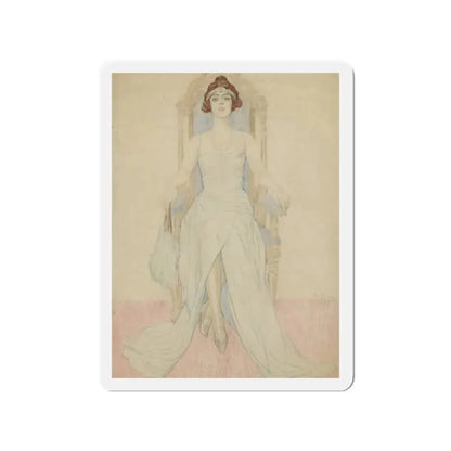 Miss Alice Weaver (Magazine Illustration) Refrigerator Magnet 2 Inch - The Sticker Space