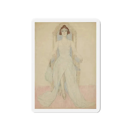 Miss Alice Weaver (Magazine Illustration) Refrigerator Magnet 4 Inch - The Sticker Space