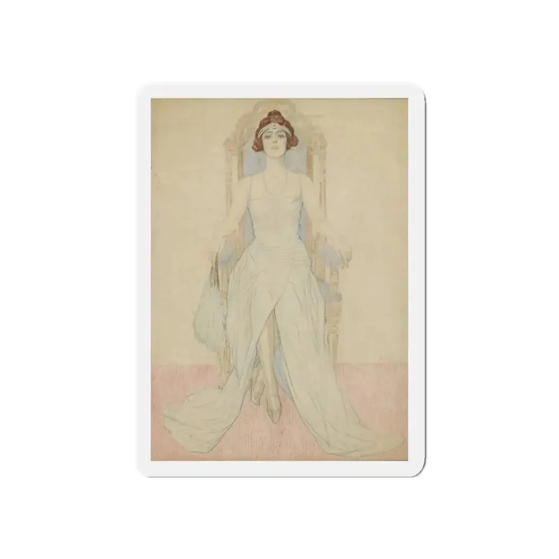 Miss Alice Weaver (Magazine Illustration) Refrigerator Magnet 5 Inch - The Sticker Space