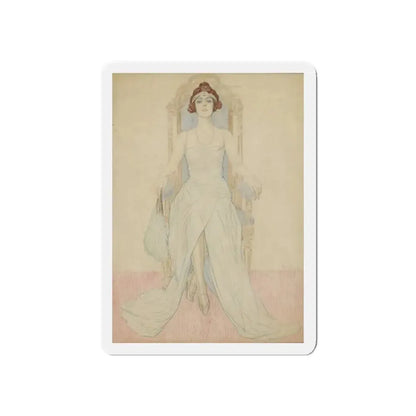 Miss Alice Weaver (Magazine Illustration) Refrigerator Magnet 5 Inch - The Sticker Space