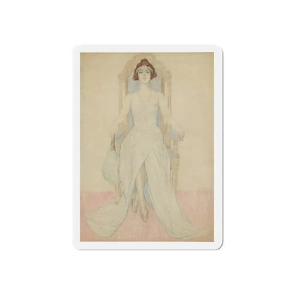 Miss Alice Weaver (Magazine Illustration) Refrigerator Magnet 6 Inch - The Sticker Space